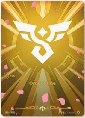 Order Rune — Riftbound Showcase card SFD R06b