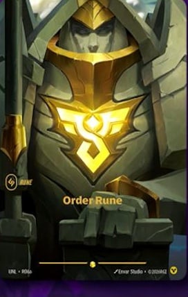Order Rune — Riftbound Showcase card UNL R06a