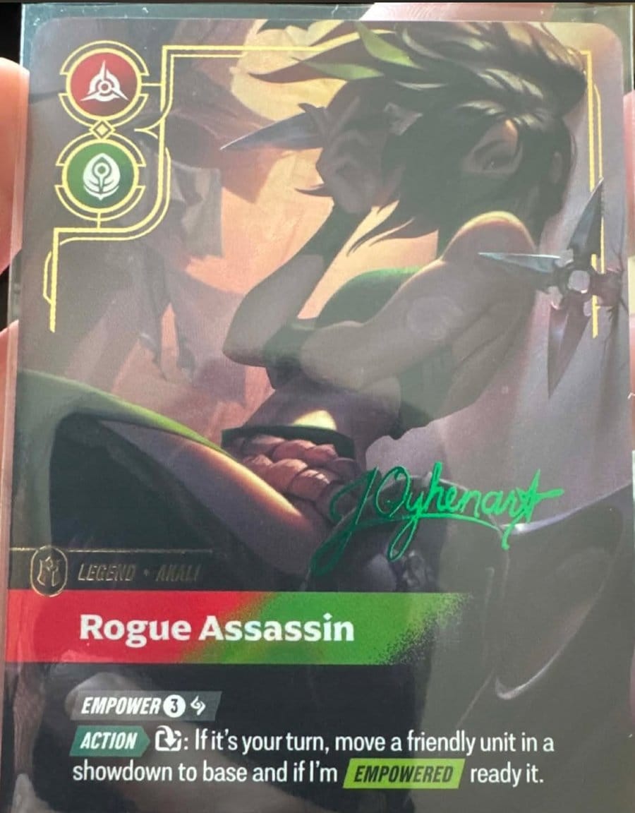 Akali, Rogue Assassin — Riftbound signature card VEN 189
