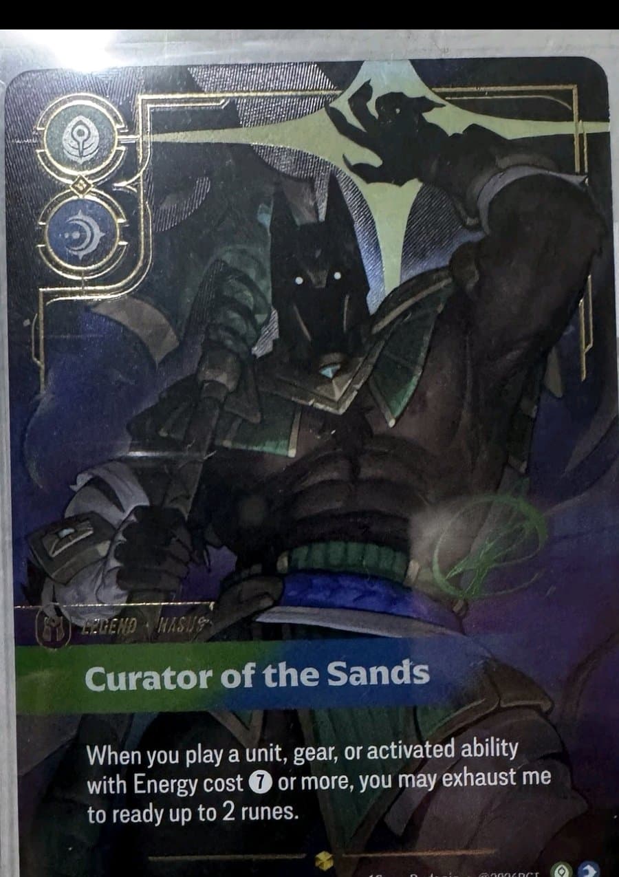 Nasus, Curator of the Sands — Riftbound signature card VEN 192