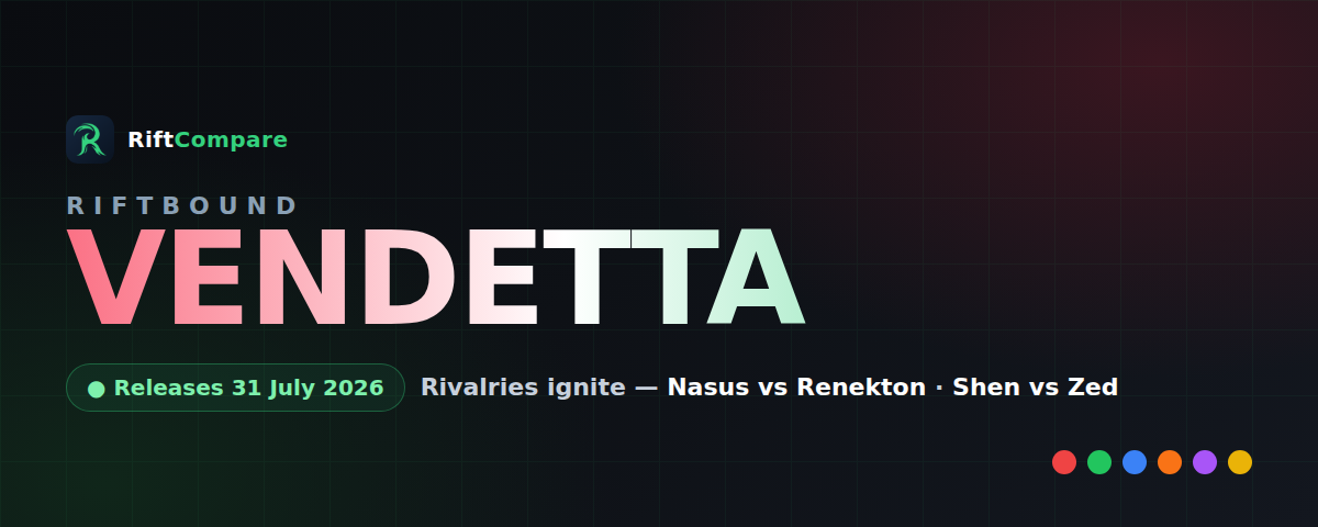 Riftbound: Vendetta — releases 31 July 2026